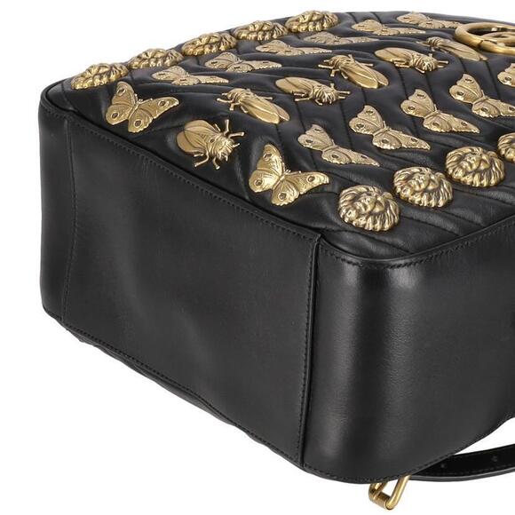 GUCCI GG Marmont Butterfly Leather Backpack - Picture 3 of 7